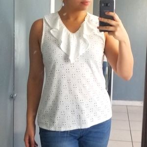 Cable & Gauge white top